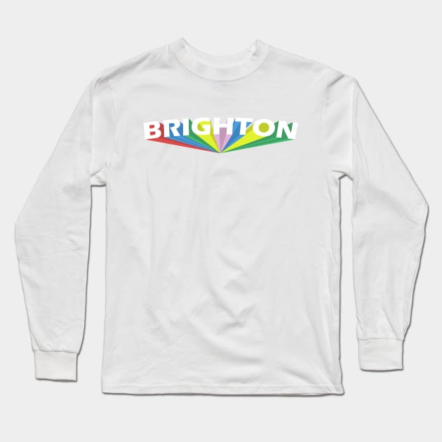 Brighton Rainbow Long Sleeve T-Shirt by PaletteDesigns